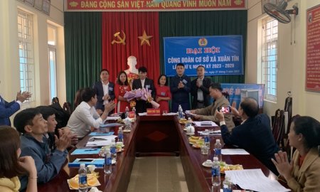 Đại hội Công Đoàn xã Xuân Tín nhiệm kỳ 2023 - 2028