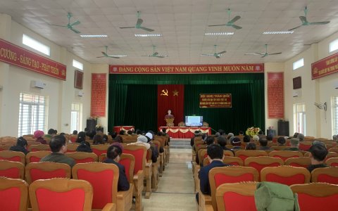 Xã Xuân Tín tổ chức hội nghị nghiên cứu, học tập, quán triệt Nghị quyết Hội nghị lần thứ 6 của BCH Trung ương Đảng khoá XIII