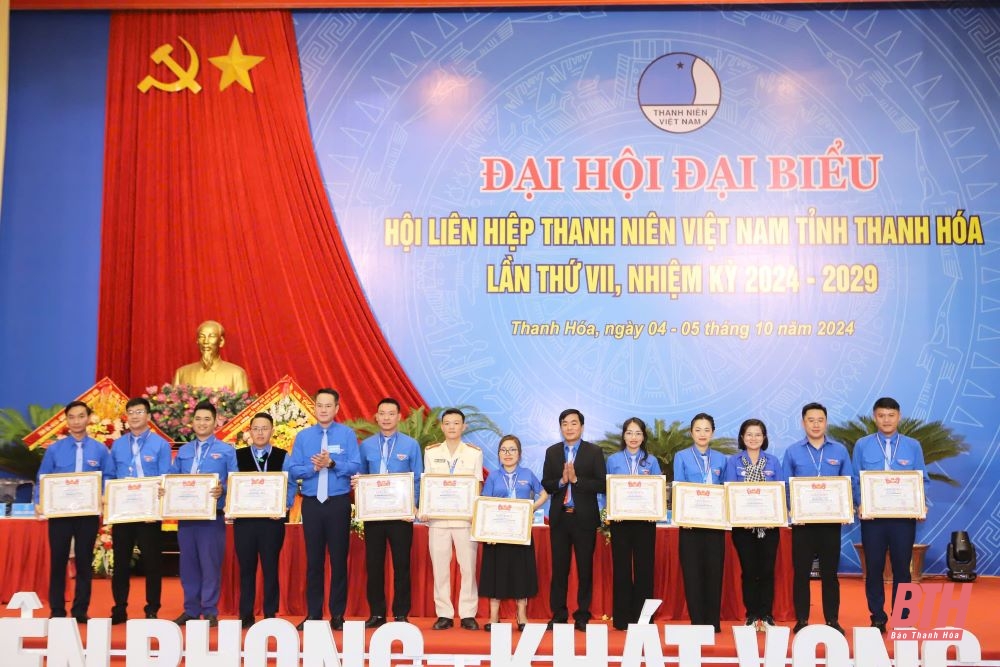 Đại hội đại biểu Hội Liên hiệp Thanh niên Việt Nam tỉnh Thanh Hóa lần thứ VII, nhiệm kỳ 2024-2029 thành công tốt đẹp