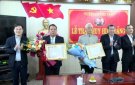 TRAO TẶNG HUY HIỆU ĐẢNG CHO CÁC ĐỒNG CHÍ NGUYÊN ỦY VIÊN BTV HUYỆN ỦY THỌ XUÂN