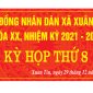Kỳ họp thứ 8 Hội đồng nhân dân xã Xuân Tín