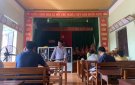 Đoàn công tác về các xóm làm việc về các tiêu chí trong chương trình xây dựng NTM nâng cao xã Xuân Tín