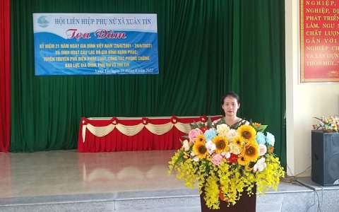 Hội LHPN xã Xuân Tín tổ chức buổi tọa đàm kỷ niệm ngày Gia đình Việt Nam